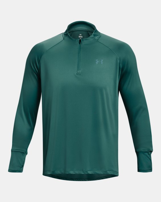 Men's UA Iso-Chill Up Pace ¼ Zip, Green, pdpMainDesktop image number 5